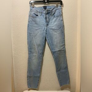 J Crew women’s 9”High Rise Skinny Jeans size 26